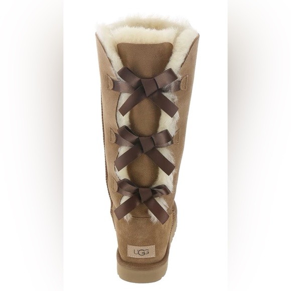UGG Bailey Bow II Suede Tall Water-Resistant Boots - Picture 12 of 13